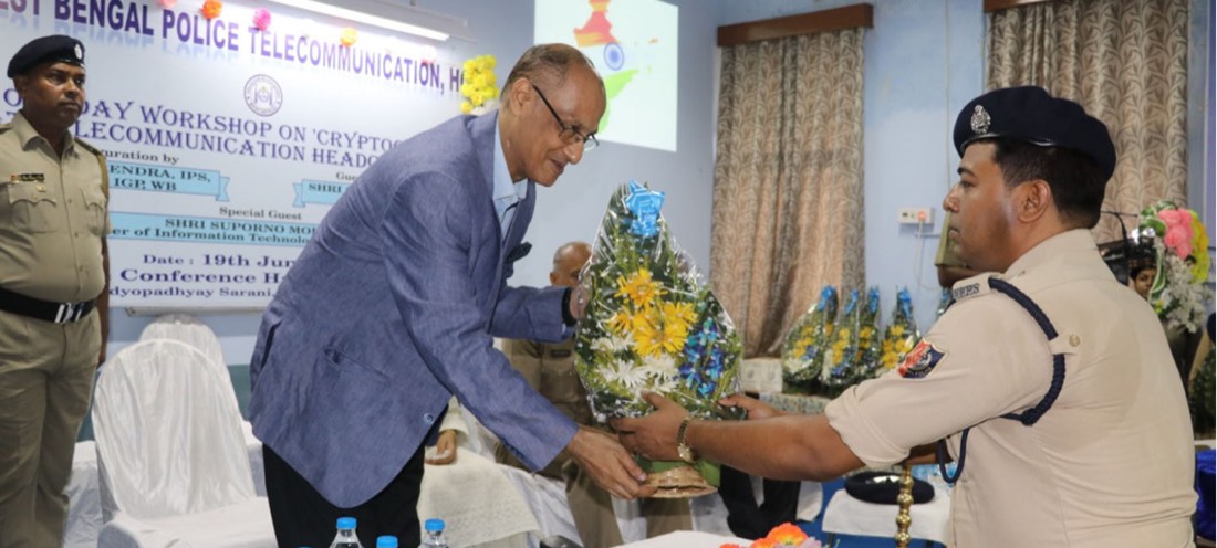 Suparno Moitra as Special Guest at a West Bengal Police workshop on cryptography